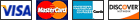 Credit Cards that we accept